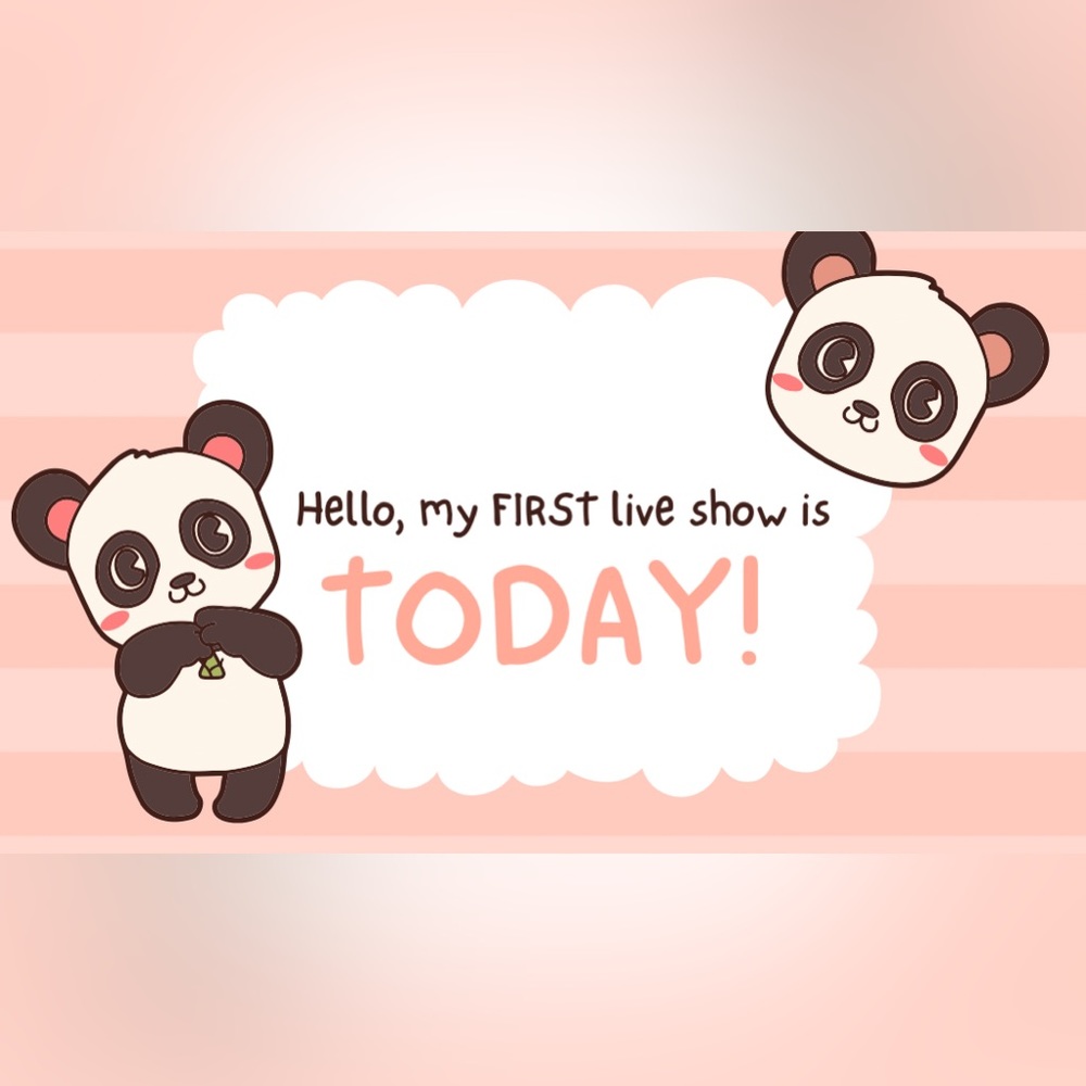 My 1st live show! Today at 5pm est